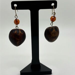 ✨5/$25✨ Brown and Gold Dangle Earrings